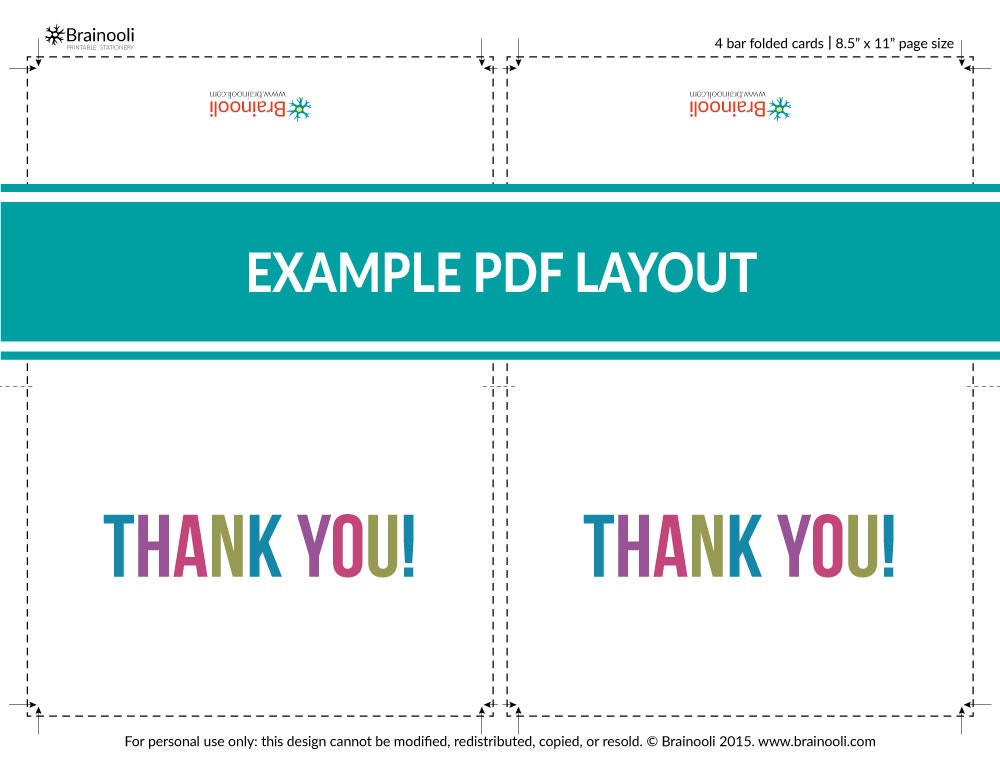 Printable Thank You Card / Robot Party Card 4 Bar / Robot Stationery ...