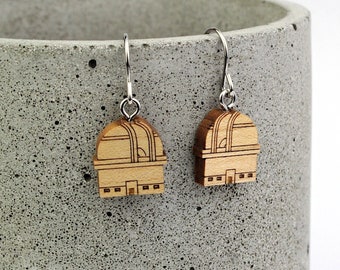 Observatory Drop Earrings | Palomar |  Laser Cut Space & Science Jewellery | Astronomy