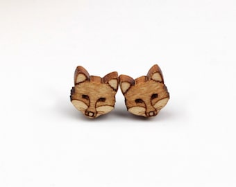 Fox Stud Earrings | Laser Cut Nature Jewellery