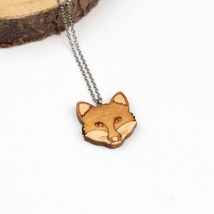 Fox Necklace Laser Cut Nature Jewellery image 1