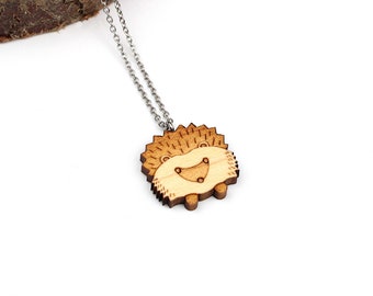 Hedgehog Necklace | Laser Cut Nature Jewellery