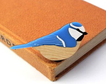 Blue Tit Brooch | Laser Cut Bird Jewellery