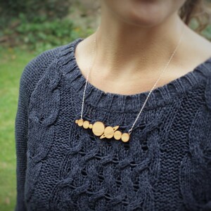 Solar System Necklace Laser Cut Space & Science Jewellery Wooden Jewellery image 3