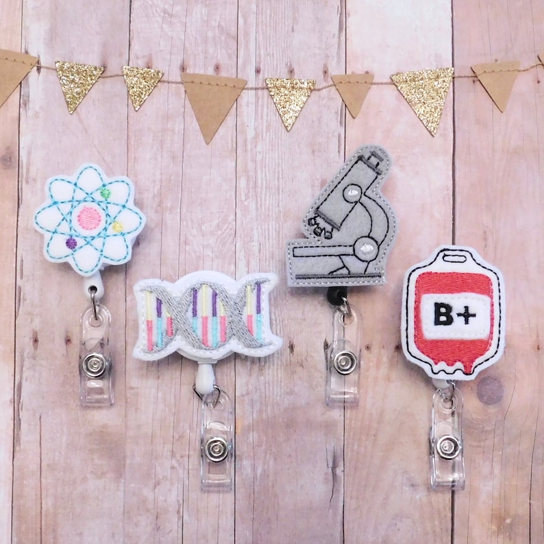 Lab Badge Reel ID Holder Lab Gift Laboratory Technician Etsy