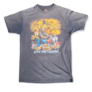 Vintage 3D Emblem Harley Davidson T 