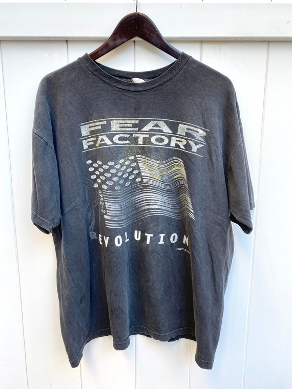 Vintage 90 S Fear Factory Revolution T Shirt Etsy