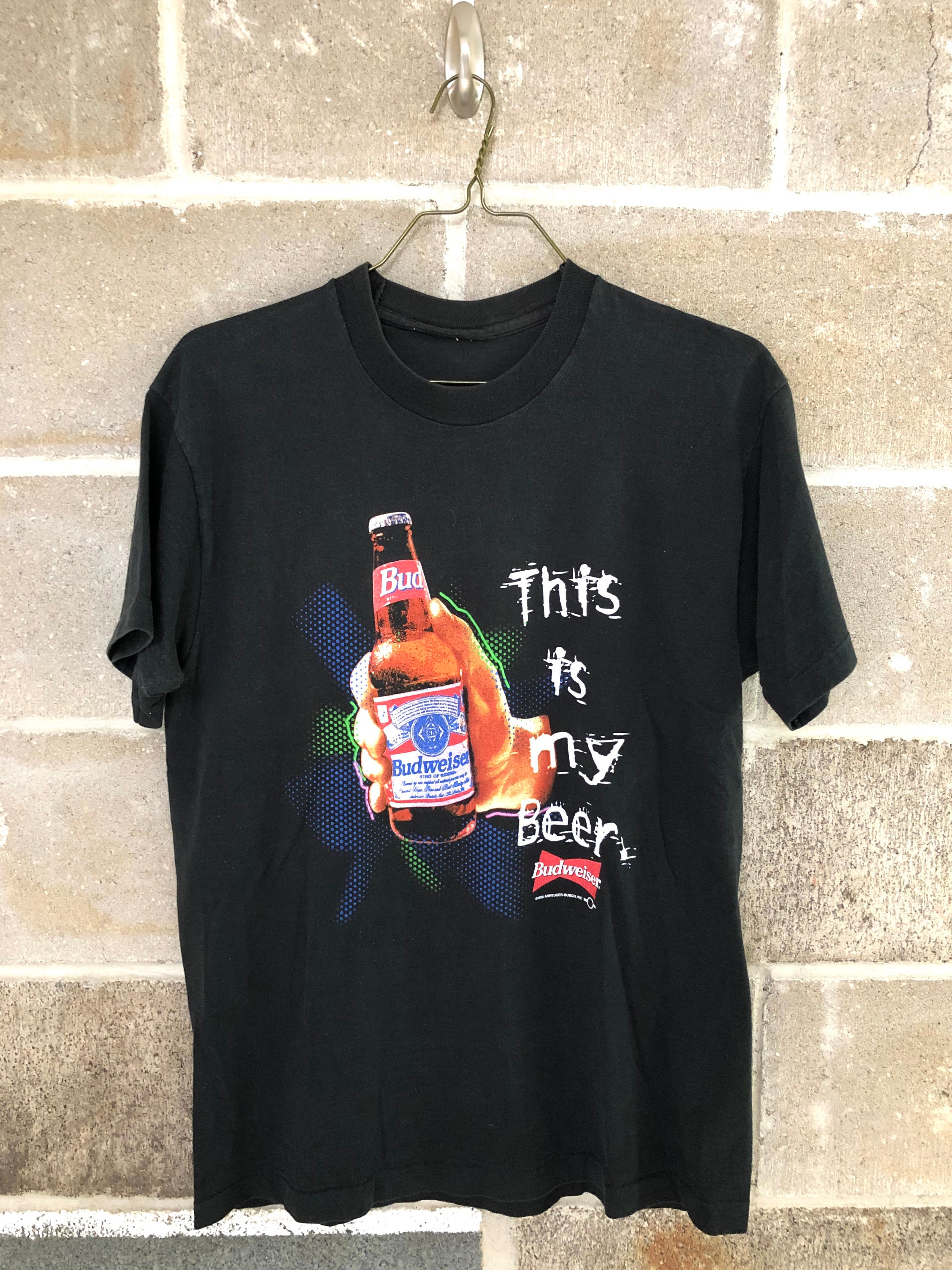Vintage 1996 Budweiser Beer Football T 