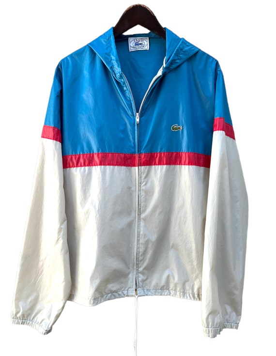 Vintage 80's Izod Hooded Windbreaker - image 1