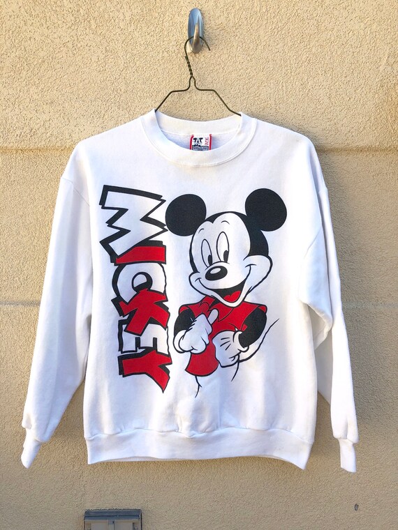 Mickey Mouse Crewneck Sweatshirt - Etsy