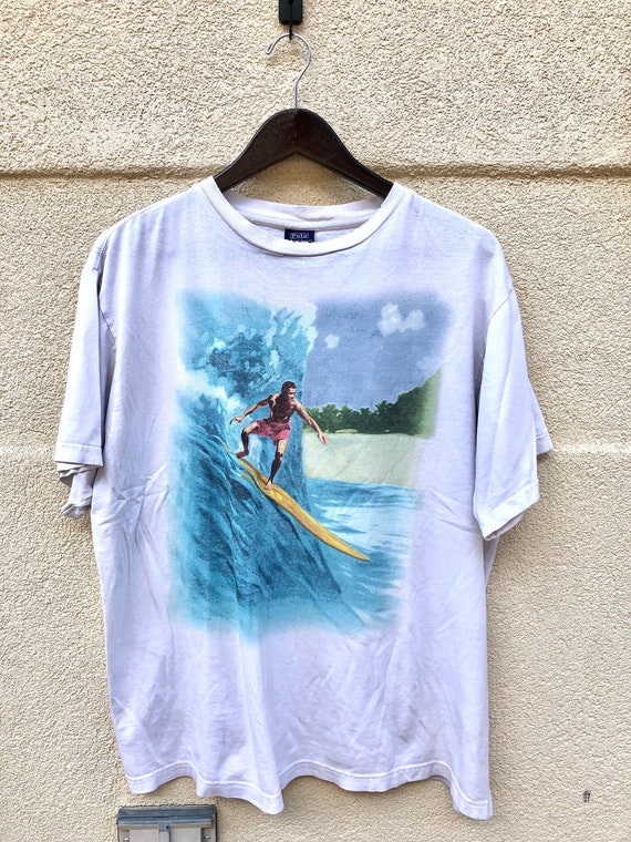 Vintage 90's Ralph Lauren Polo Sport Surfing T-shi