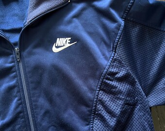 Vintage 80's Nike Grey Tag Track Jacket 