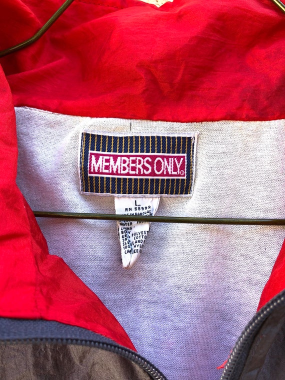 Vintage 80's Members Only Windbreaker Jacket - image 3