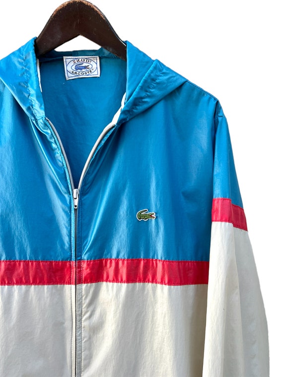 Vintage 80's Izod Hooded Windbreaker - image 4