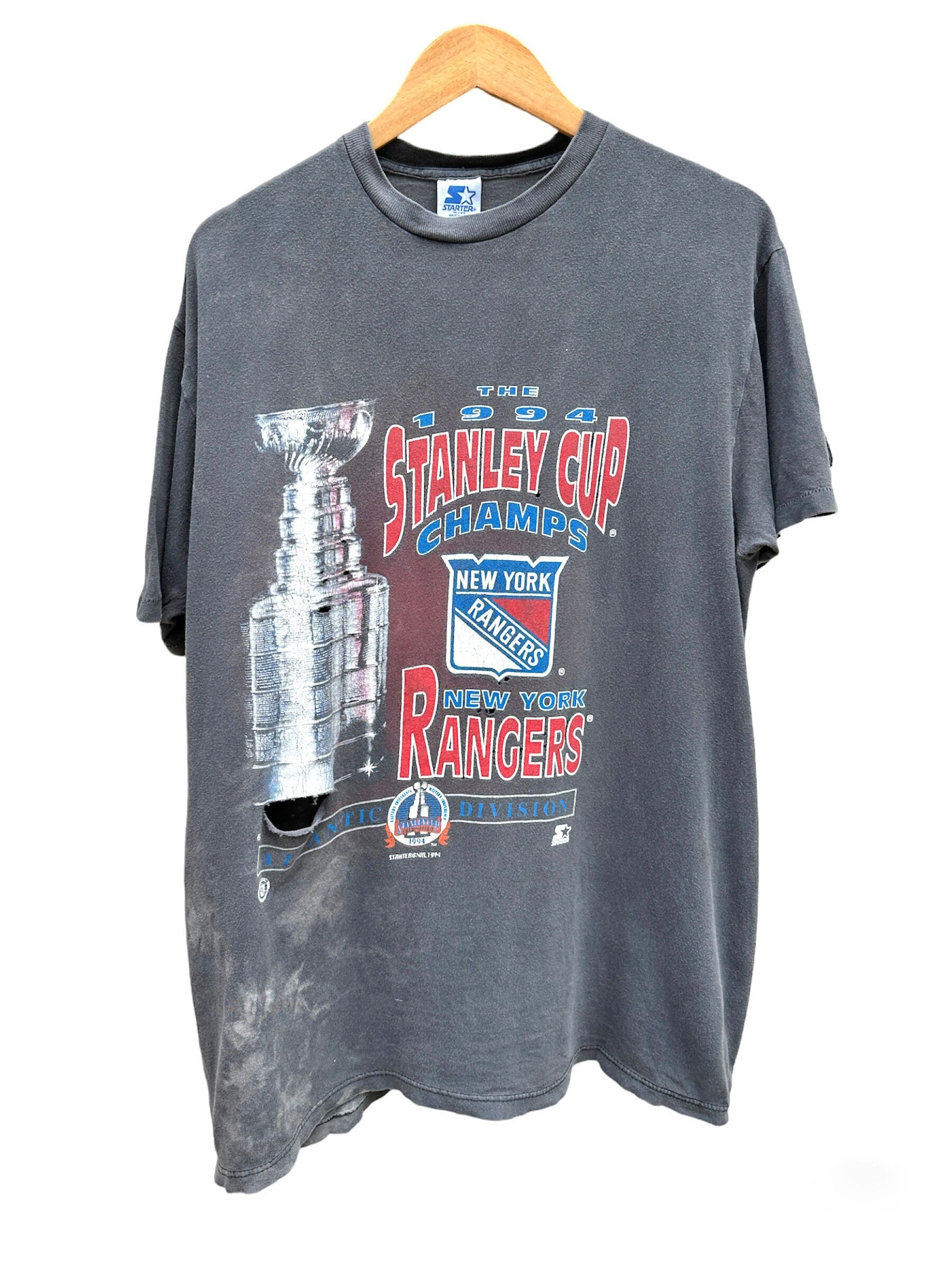 94' NY Rangers Stanley Cup T-Shirt (Single Stitch)