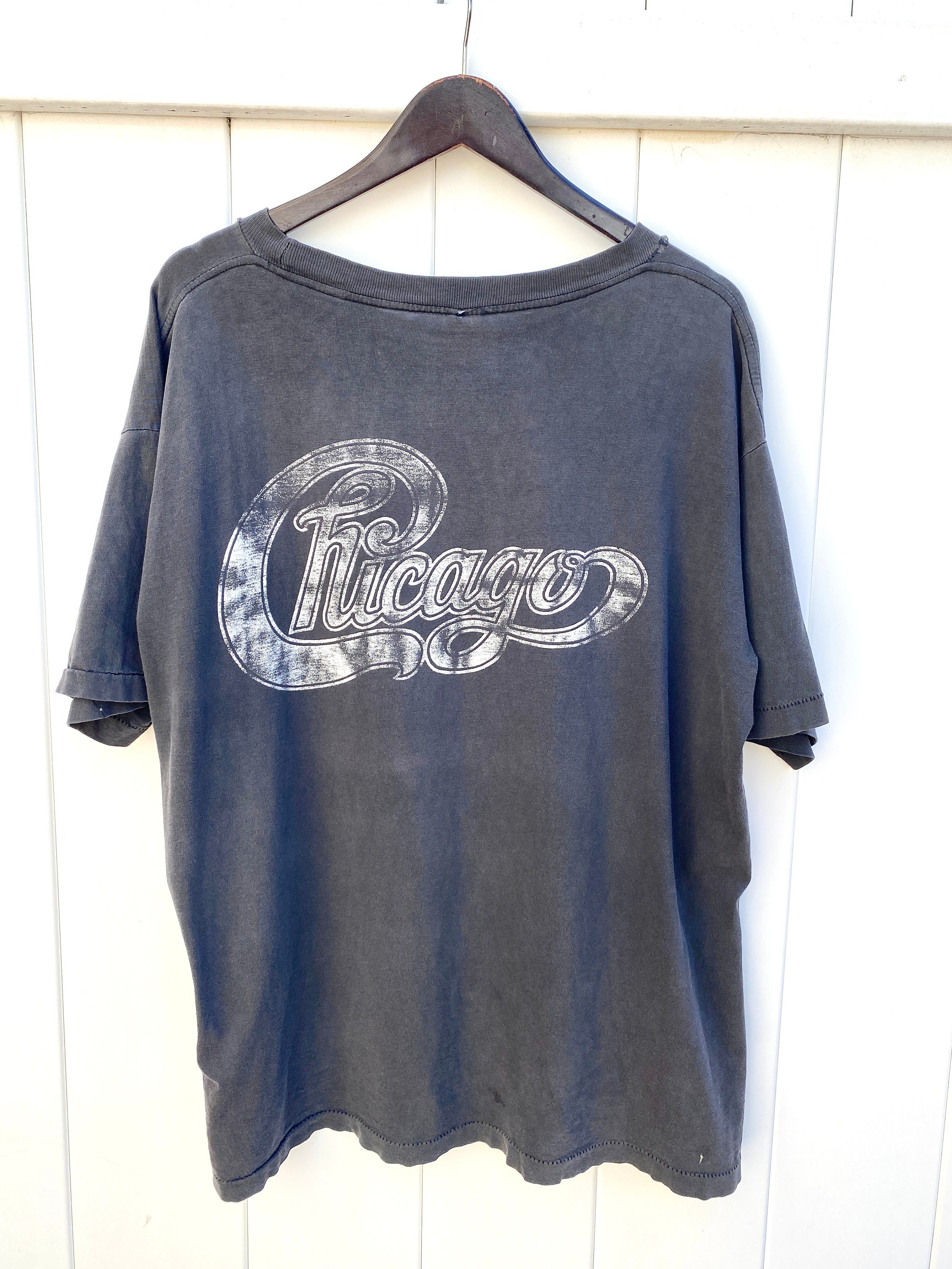 Thrashed Vintage 80's Chicago Band Tshirt Etsy