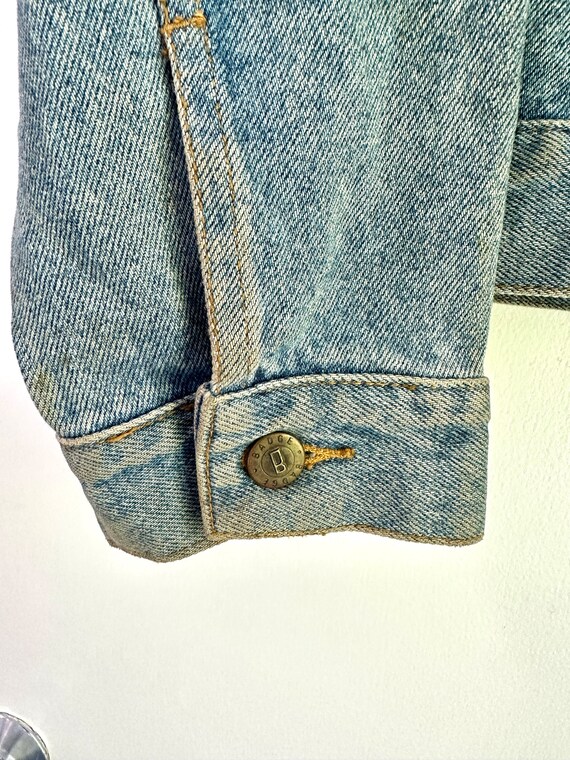 Vintage 80's Badge Patched Up Denim Jacket - image 5