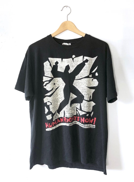 Vintage 80's Reebok Human Rights Now Tour T-shirt