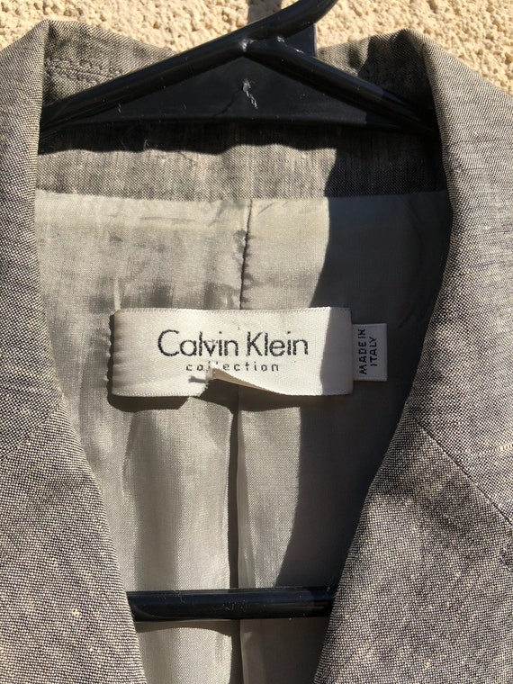 Vintage Calvin Klein Wool/Linen Womens Blazer - image 4