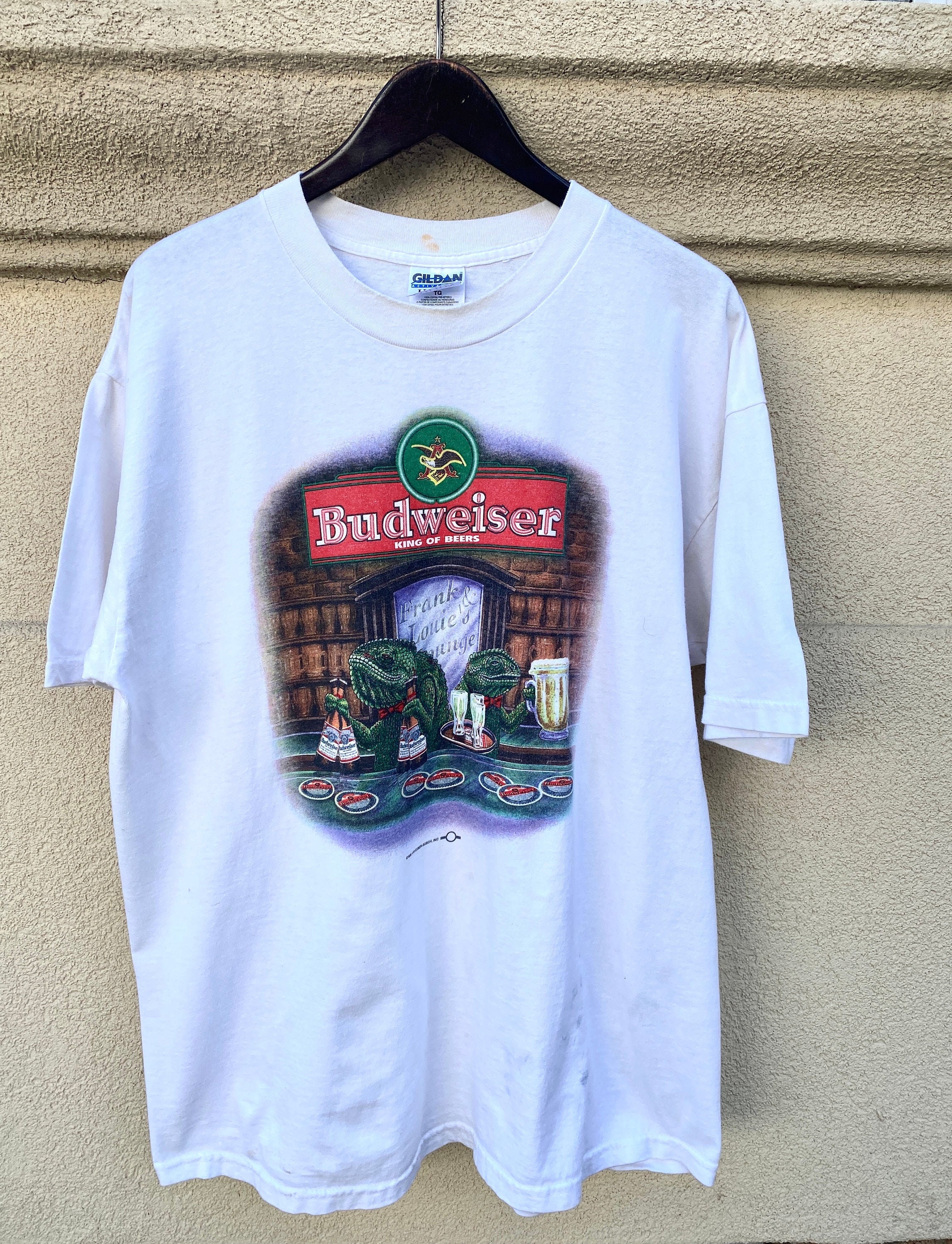 Vintage 90's Budweiser Beer Frogs T-shirt - Etsy Norway