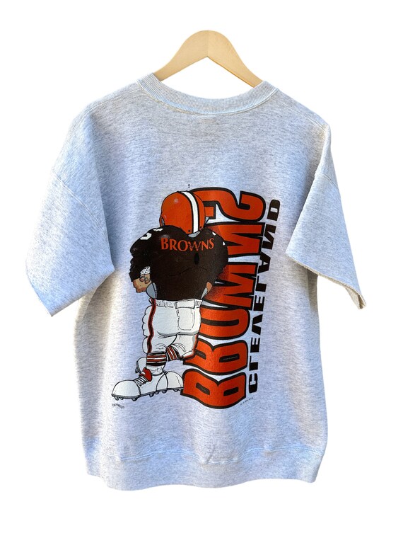 Vintage 90's Cleveland Browns Double Sided Sweats… - image 2