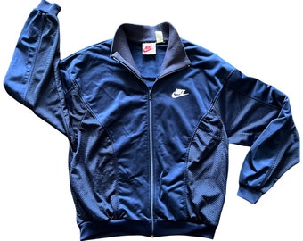 Vintage 80's Nike Grey Tag Track Jacket