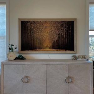 Wood TV Frames, Wall Art, TV Frame, Aesthetic Home Décor, Room Décor Aesthetic, Modern Wall Décor, Minimalist, Frame TV Art