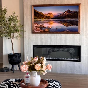 Wood TV Frames, Wall Art, TV Frame, Aesthetic Home Décor, Room Décor Aesthetic, Modern Wall Décor, Minimalist, Frame TV Art