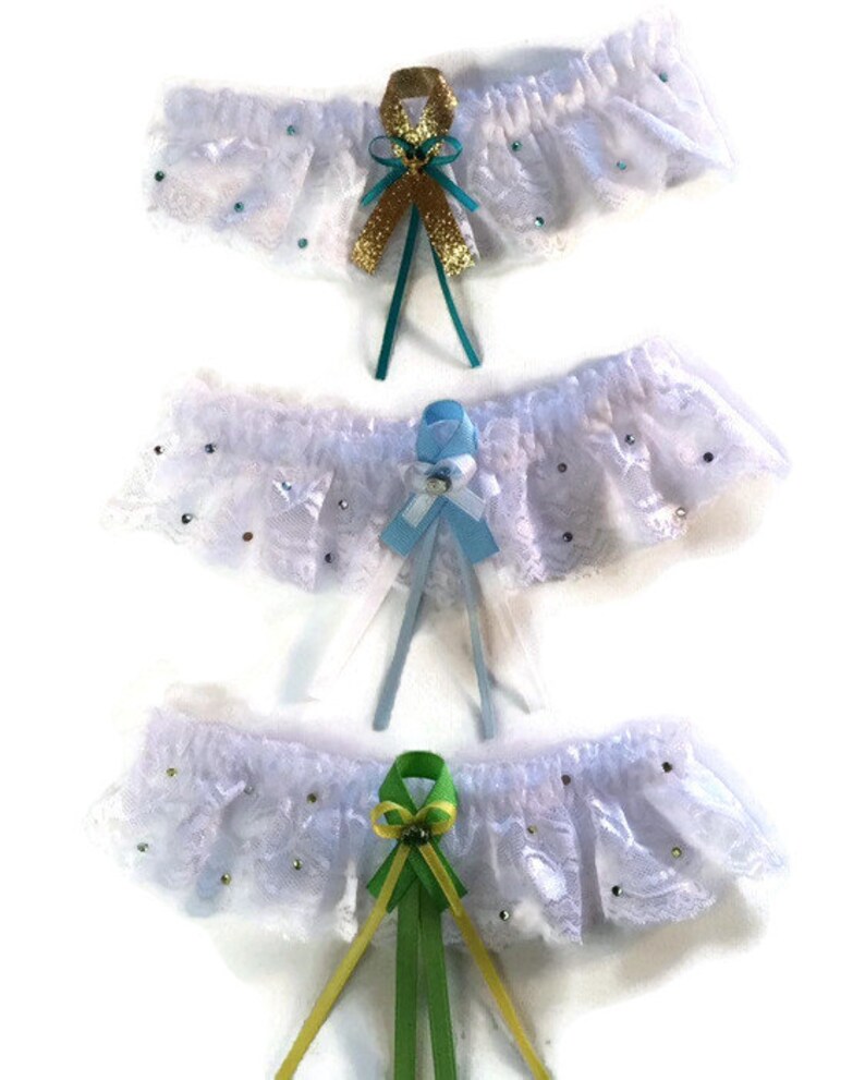Disney Wedding Garter Disney Princess Jasmine Tiana Alice In Wonderland Set or Single Garter