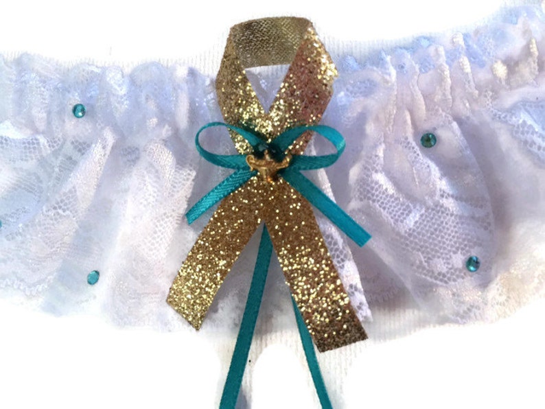Disney Wedding Garter Disney Princess Jasmine Tiana Alice In Wonderland Set or Single Garter