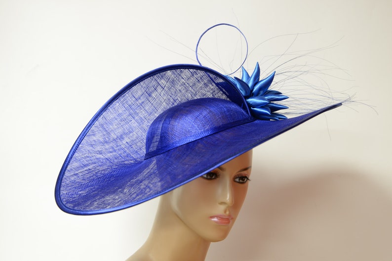 Sinamay Wide Brim HatFascinator am Stirnband QUEEN es PLATE Etsy