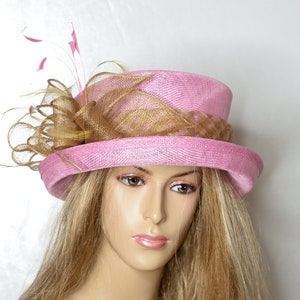 New Sinamay Hat, Kentucky Derby Hat, Wedding Hat, Church Hat, Formal Hat, Dressy Hat