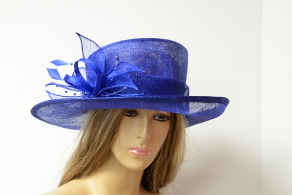 Downton Abbey, Church Dressy 2019 collection New High Quality Peacockfuchsia Sinamay Hat,Beautiful Kentucky Derby Hat,Wedding Formal