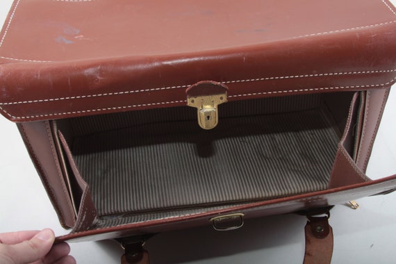 Brown Leather Equipment Bag, Photographer, Suitca… - image 5