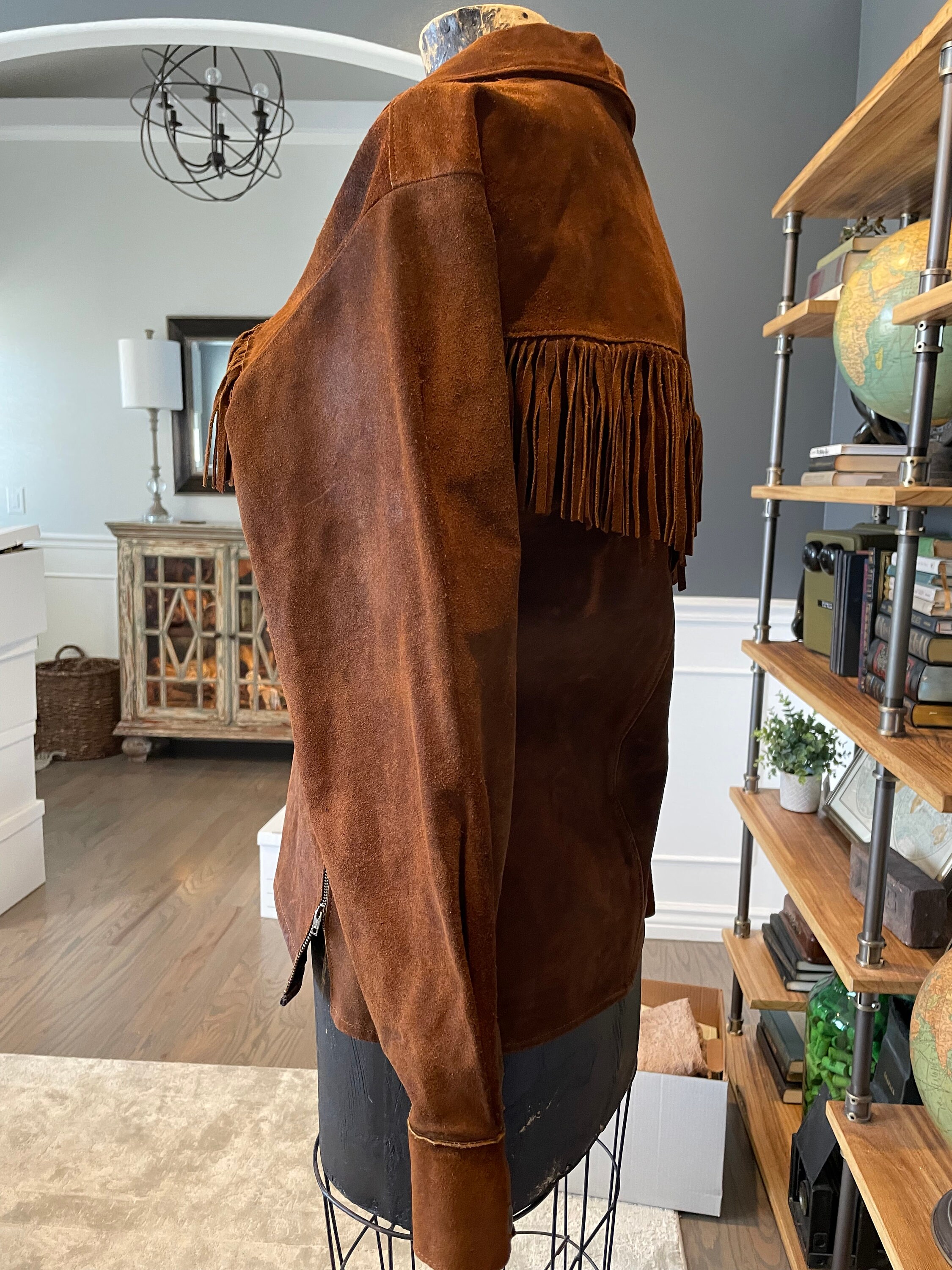 80s Leather Jo-o-kay, Brown, Leather Jacket, Western