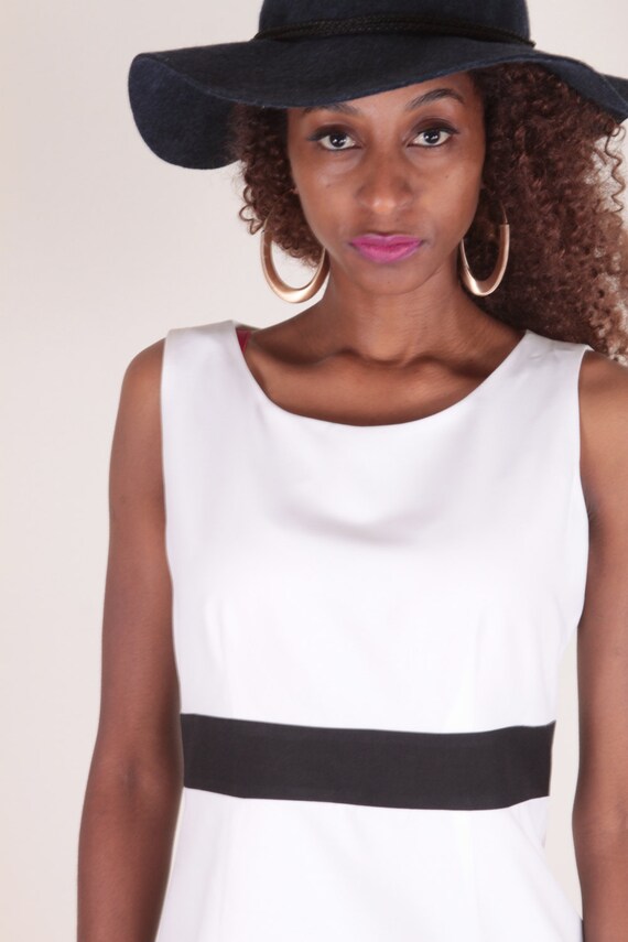 Solid White, Elegant, Business Dress, Nine and Co. Pa… Gem