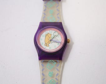 Winnie the Pooh, Wristwatch, Watch, Disney, 1990s, Vintage, Collectible, Gift, ~ 250507-WH 228