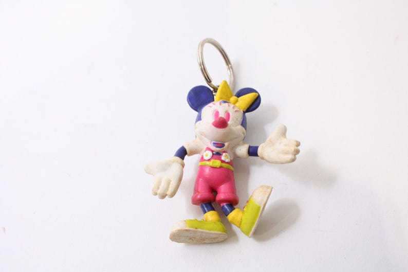 Disney, Minnie Mouse, Keychain, Key Ring, Vintage, Cartoon, Collectible, ~ 250507-WH 234 imagem 1
