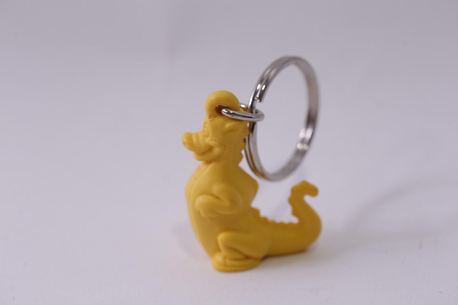 Tupperware, Yellow, Douglas Dirtwalker, Dinosaur, Keychain