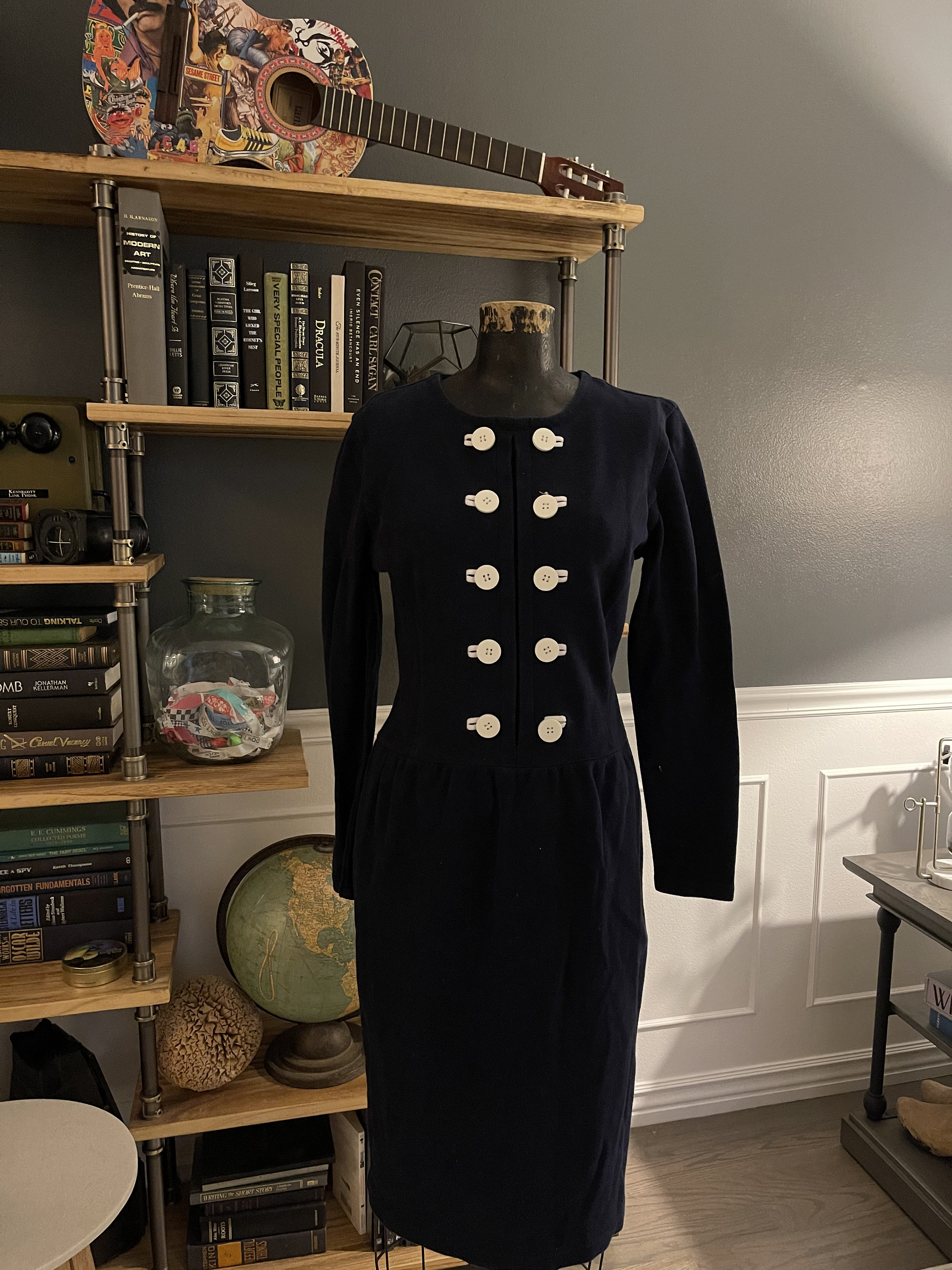 スーツ・フォーマル・ドレス Adrienne Vittadini Adrienne Vittadini, Blue, Long Dress, Fitted, Big White