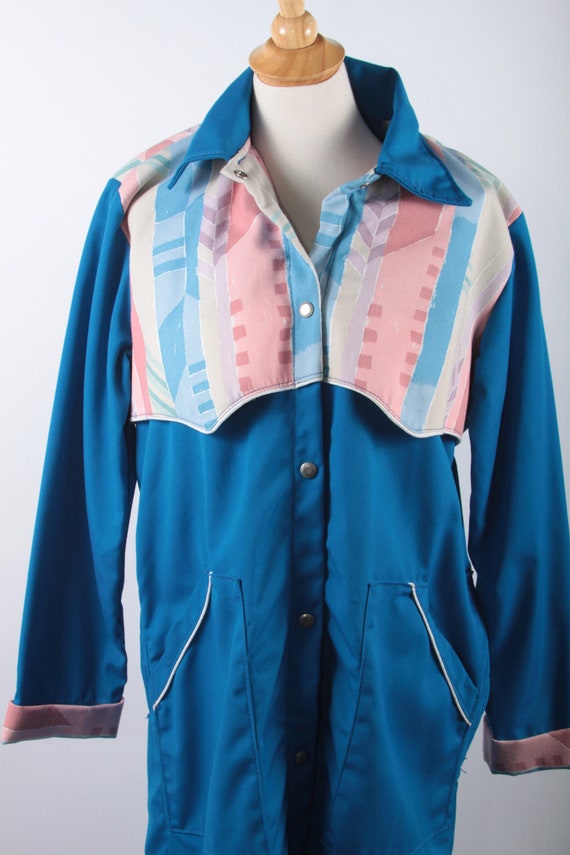 Southwestern USA Outwest Designs, Vintage, Blue, Coat, Jacket 