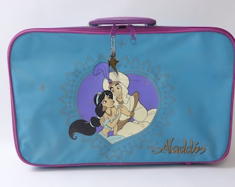 ディズニー、アラジン、ジャスミン、ブルー、ケース、バッグ、ジッパー