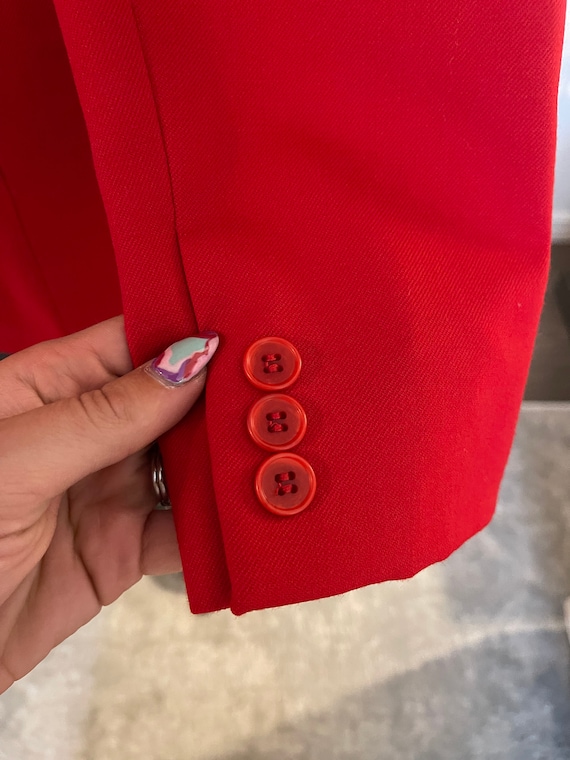Pendleton, Red, Suit Jacket, Blazer, Long Sleeves… - image 6