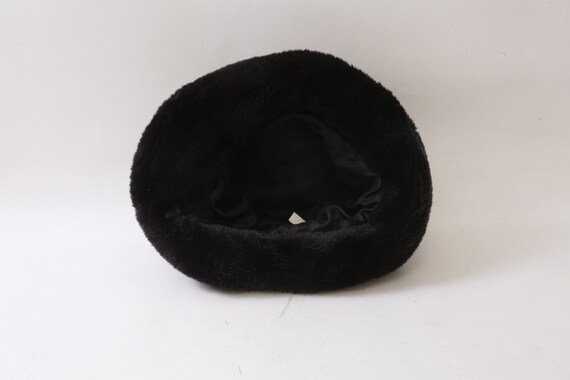Black Hat, Faux Fur, Women's Hat, Classic, Warm, … - image 3