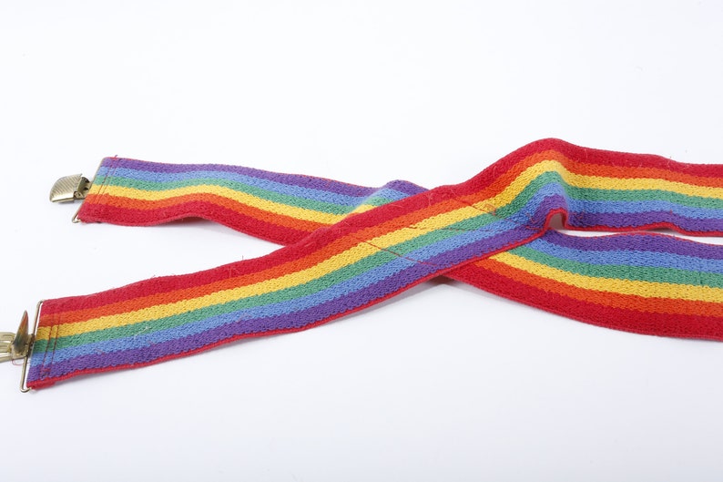 Rainbow, Colorful, Suspenders, Stripes, Clothes, Outfit, Vintage, LGBTQ, Gay, 20-01-568 image 2