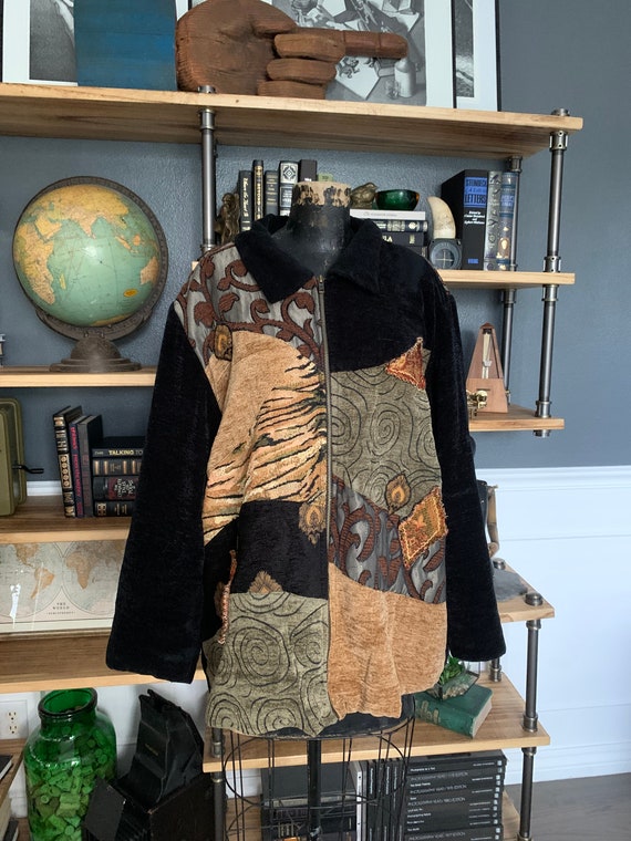 Carpet Jacket, by Julia Ku, Patchwork Texture, Fr… - image 5