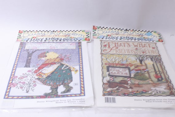 Daisy Kingdom Iron-On Transfers by Mary Engelbreit, Roses in Winter, Friends, Patches, Craft, Fashion, ~ 240510-WH 928