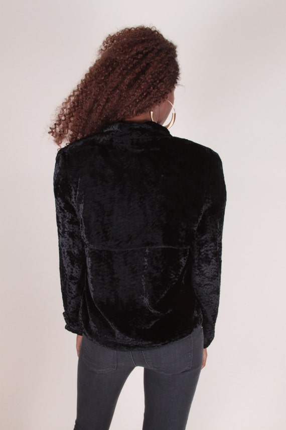 Floppy Velvet Jacket, Large, Button Up, Super Sof… - image 3