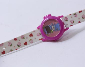 Strawberry Shortcake, 1990s, Blueberry Muffin, Digital, Rare, Wristwatch, Watch, Digital, 1990s, Vintage, Collectible, Gift, 250317-WH 150
