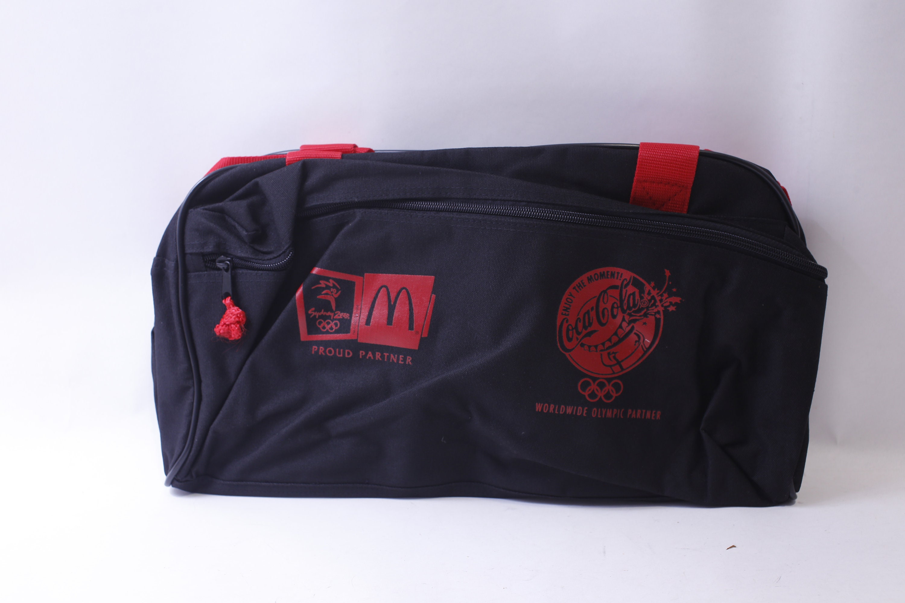 Sydney 2000 Olympics Bag, Mcdonald's and Coca-cola Branding, Black