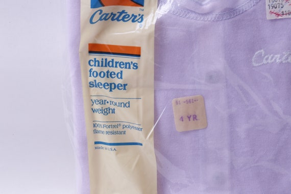 Sealed Carter's Children's Footed Sleeper Polyest… - image 2